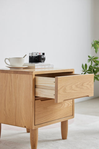 contemporary orbet oak nightstand