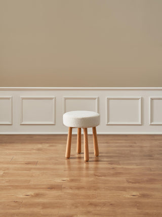 contemporary riley dressing stool oak finish