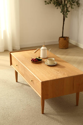 cozy rio cherry coffee table rounded