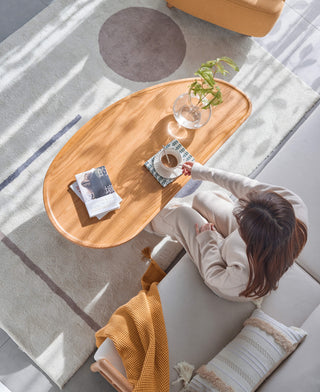 cozy wooden coffee table anika
