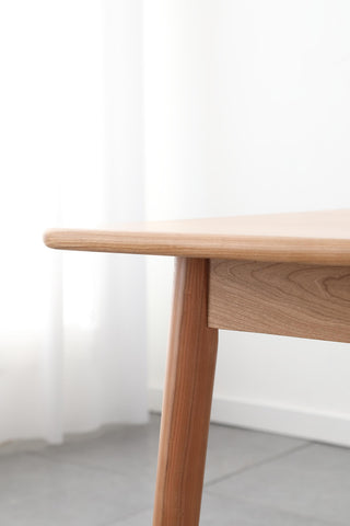 dante oak wood table for modern dining