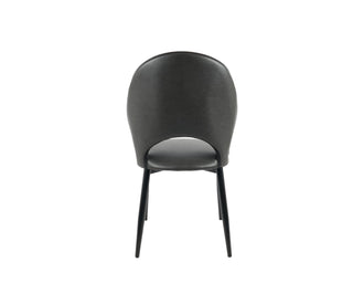 dark grey dining chair lily black legs style