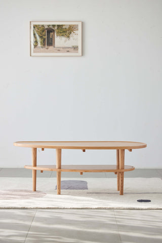 designer wooden coffee table anika