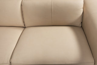 dinesh modular corner sofa beige leather