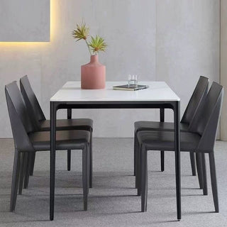 dining table with aluminium leg