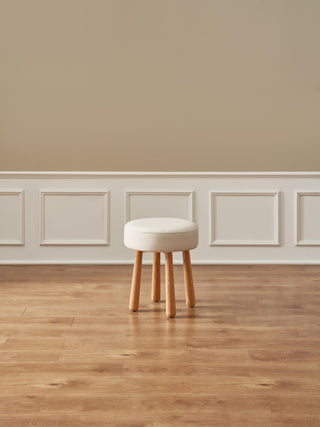 durable riley oak wood dressing table stool