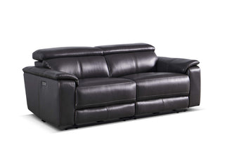 dylan sofa black leather powered recliner