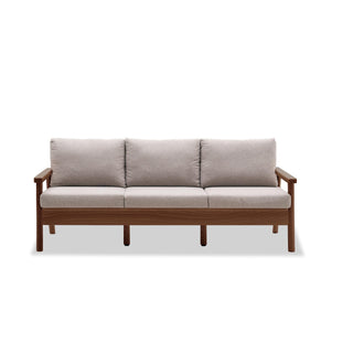 echo solid sofa black walnut option