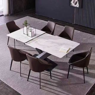 eddard modern extendable dining table sintered stone