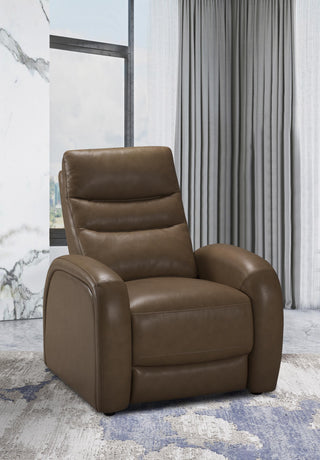 elara electric reclining armchair leather