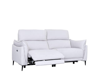 electric recliner gabriel sofa white leather