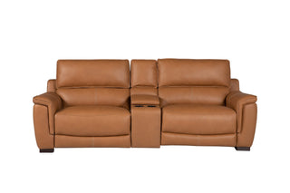 electric recliner sofa kira light brown