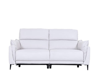 electric reclining sofa gabriel white leather