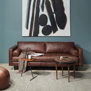 elegant brown sofa luxo wooden legs