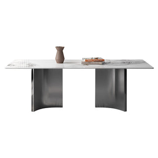 elegant designer dining table lily sintered stone