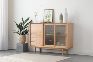 elegant lima dining room side cabinet in oak