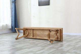 elegant oak dining bench luca style