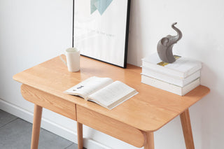 elegant oak roberto small desk for study space