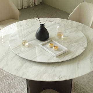 elegant round dining table lazy susan ruby