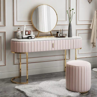 elegant slim vanity table nara with storage