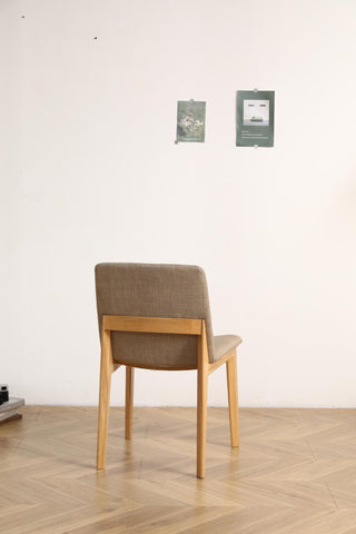 elegant solid wood dining chair nico oak