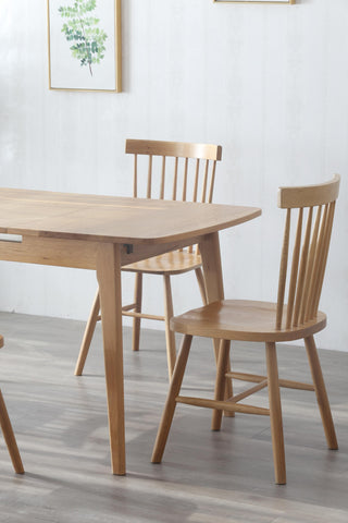 elegant stefano expandable dining table oak finish