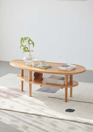 elegant wooden coffee table anika