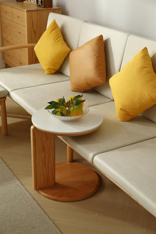 elio wooden round coffee table versatile living room piece