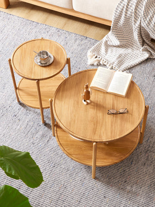 ella oak coffee table durable construct