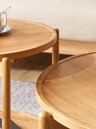 ella oak coffee table living room essential
