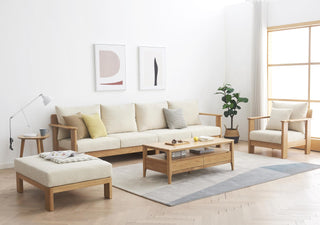 elm oak scandinavian design sofa