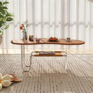 elsa elegant modern wood coffee table