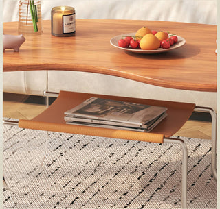 elsa luxury modern wood coffee table