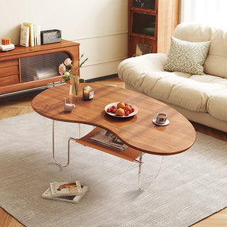 elsa modern wood coffee table