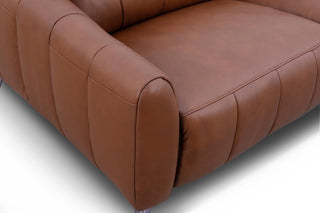 enzino brown recliner sofa two seater