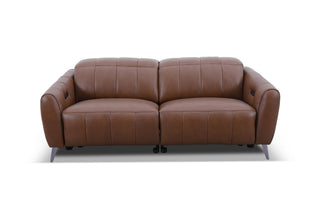 enzino recliner 2 seater sofa brown leather