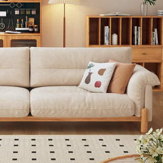 ethan wooden sofa chic home decor