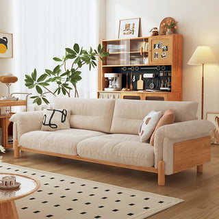 ethan wooden sofa various color options