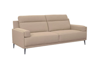 fabric sofa beige contemporary elegance