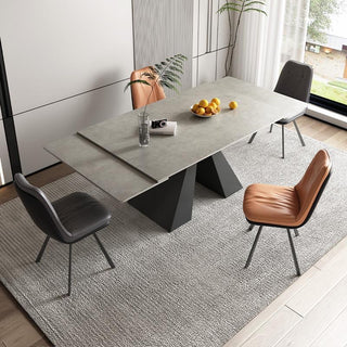 festivo grey extendable dining table