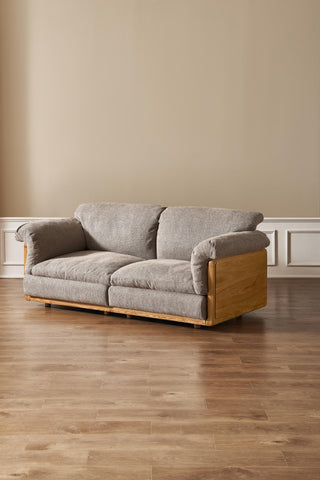 fortuna elegant wood frame sofa