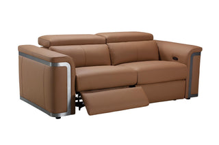 full leather motorised recliner sofa silvana