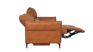 full leather motorised reclining sofa carson