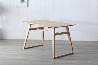 functional design manta wood table for four