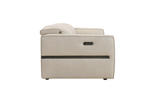 Beige recliner chair on a white background