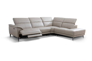genuine leather sectional titus