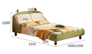 gigi modern cozy bed for children measurements