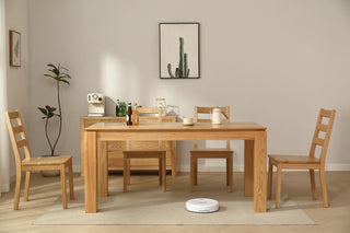 grandeur aesthetic boca solid wood table dining