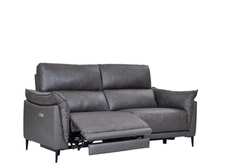 grey leather recliner gabriel electric sofa