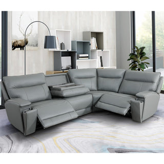 Roland Leather Sectional Sofa